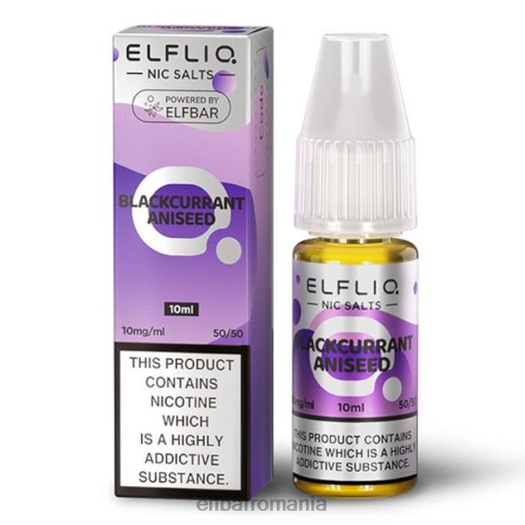 elfbar elfliq nic saruri - coacaze negre anason - 10ml-10 mg/ml original DF24S177