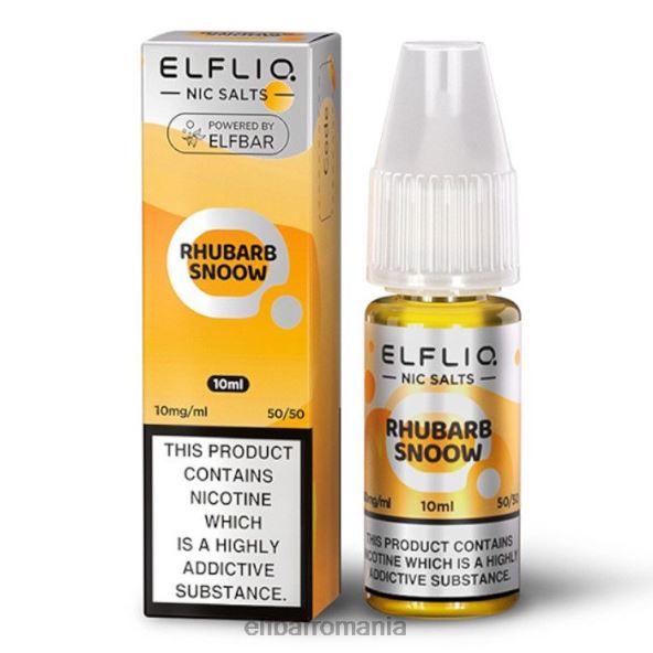 elfbar elfliq nic saruri - rubarb snoow - 10ml-20 mg/ml original DF24S172