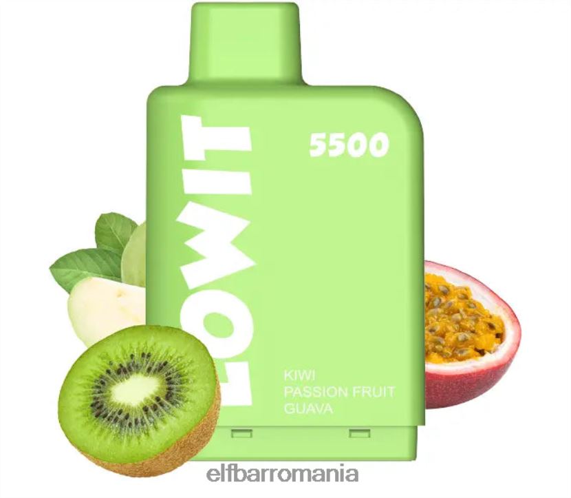 ELFBAR pod preumplut lowit 5500 pufuri 2%nic kiwi guava fructul pasiunii R06FNN139