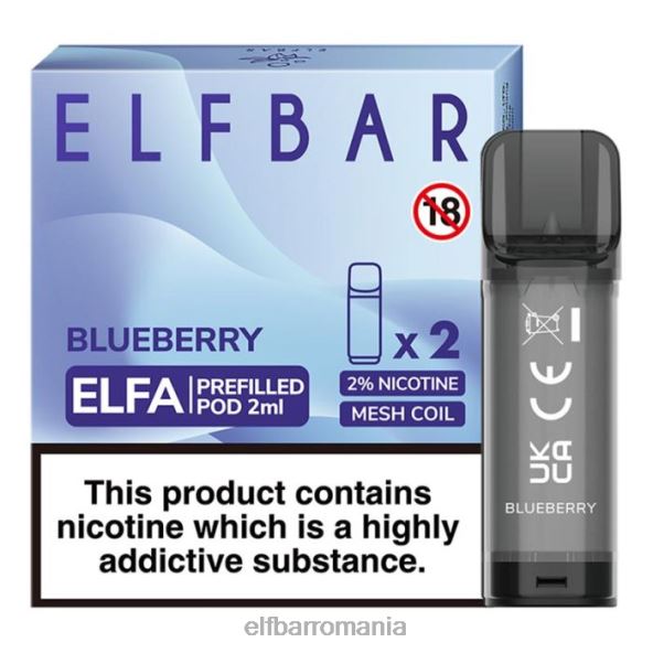 elfbar elfa pastă preumplută - 2ml - 20mg (pachet de 2) amestecați fructele de pădure DF24S132