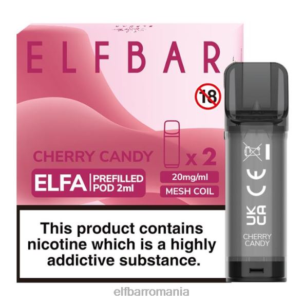 elfbar elfa pastă preumplută - 2ml - 20mg (pachet de 2) bomboane de cireșe DF24S131