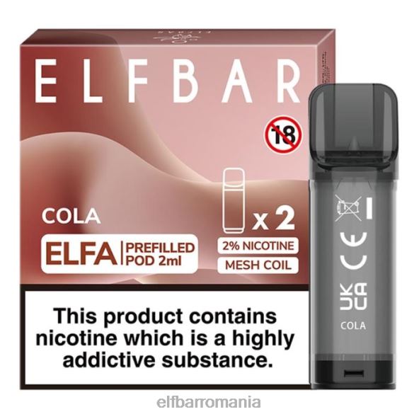 elfbar elfa pastă preumplută - 2ml - 20mg (pachet de 2) cola DF24S109