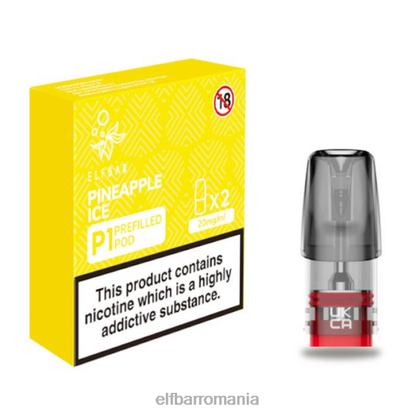 elfbar mate 500 p1 păstăi preumplute - 20 mg (2 pachete) gheață de ananas original DF24S151