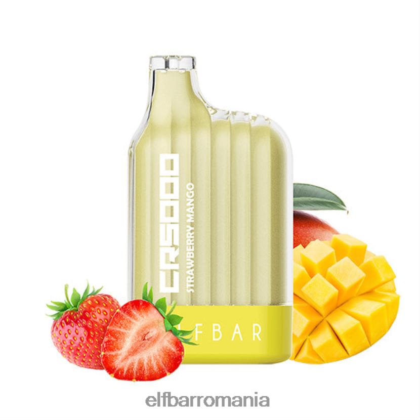 ELFBAR cr5000 vape de unică folosință 5000 pufuri mango cu capsuni R06FNN33