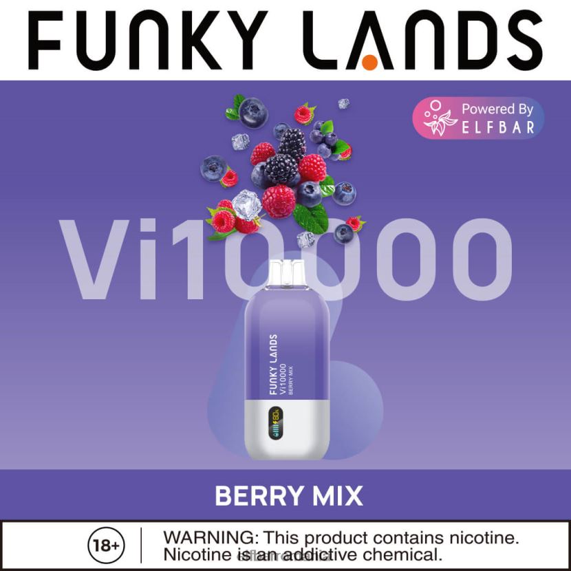 ELFBAR funky lands vape de unică folosință vi10000 puf amestec de fructe de pădure R06FNN159