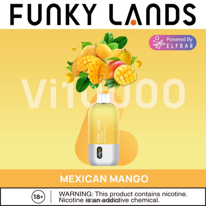 ELFBAR funky lands vape de unică folosință vi10000 puf mango mexican R06FNN166