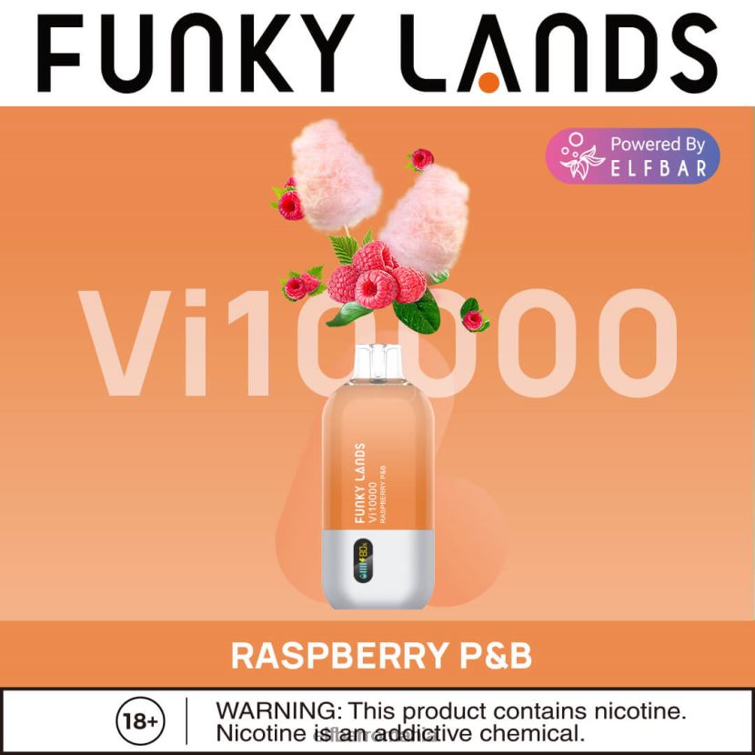 ELFBAR funky lands vape de unică folosință vi10000 puf zmeura p&b R06FNN167