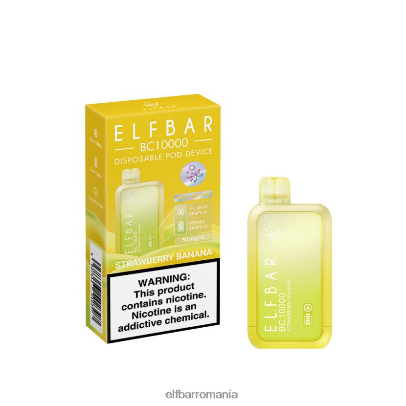 ELFBAR vape de unică folosință new bc10000 10000pufi banană căpșuni R06FNN45