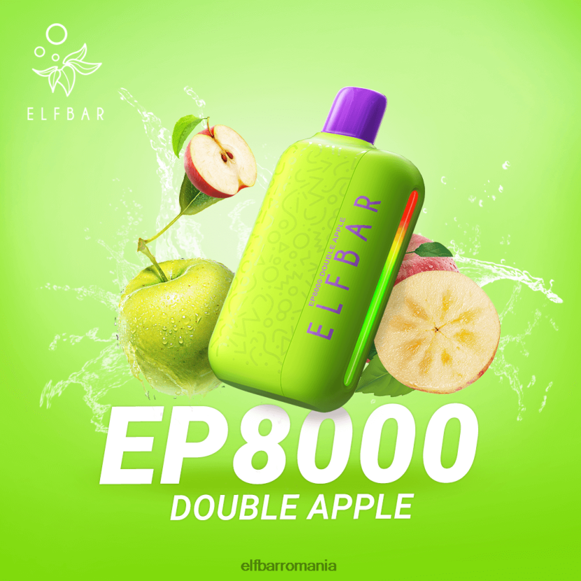 ELFBAR vaporizator de unică folosință noi ep8000 puf măr dublu R06FNN72