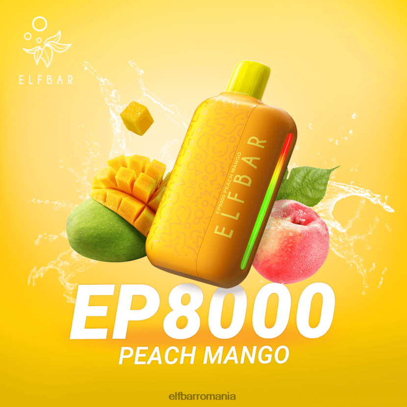 ELFBAR vaporizator de unică folosință noi ep8000 puf piersici mango R06FNN74