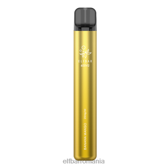 elfbar 600v2 vape de unică folosință - 20mg banana mango DF24S22