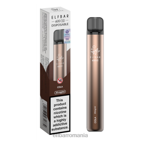 elfbar 600v2 vape de unică folosință - 20mg cola DF24S6