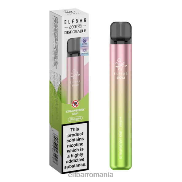 elfbar 600v2 vape de unică folosință - 20mg kiwi de căpșuni DF24S3